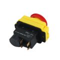 250V 16A IP54 Start Stop Switch No Volt Release Switch with Emergency Stop Push Button Electromagnetic on Off Switch. 