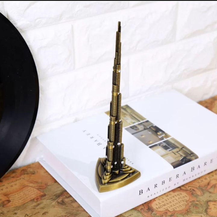 Burj Khalifa Model Antique Famous Monuments Statue Model Figurine Burj Khalifa Decoration