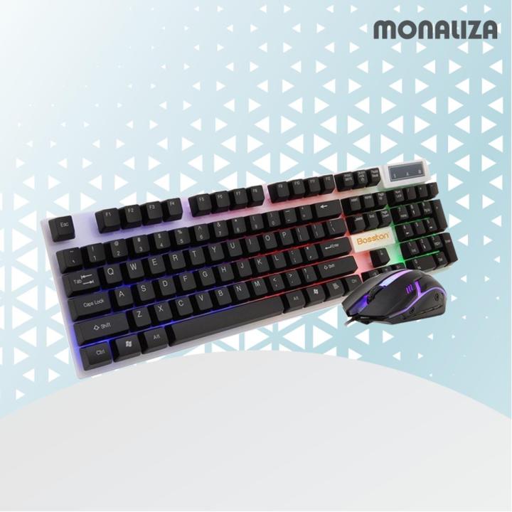 BOSSTON 8310 RGB Gaming Combo Keyboard & Mouse