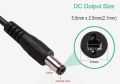 Ansty Data Cable Z-028 Universal 5-12V Power Adapter with Built-In Chip for Wi-Fi Router, USB Hub, Audio, Light, Fan, Heat Sink - Boost Power Cord. 