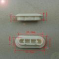 Solitary waves 6Pcs Universal Toilet Seat Buffers Pack EVA White Stop Bumper Shock Absorption Round Long Rubber Pad Toilet Cover Cushion. 