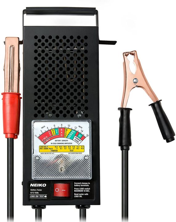 Battery Load Tester for 6 & 12 Volt Batteries Up to 1000 CCA Car Battery Tester 100 AMP 6 and 12 Volt Automotive Load Checker CCA Analyzer