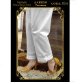 TROUSERS For Ladies-Summer Pure Breeza Cotton Trousers for Women Girls White & Black D514. 