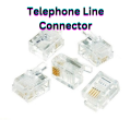 Telephone Line Connector - RJ 11 ( 10 Pcs ). 