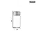 Glass Glass Jars Mini Transparent Bottles Screw Top Portable Screw Top Bottles for Gifts Cosmetics Samples. 