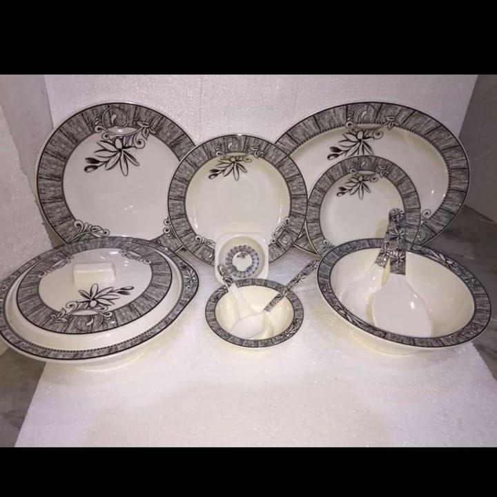 Melamine Dinner Set for 6 person | Double Glazed Melamine Dinner Set | 100% Double Glazed quality | Unbreakable with heavy bottom and double glazed melamine dinner set