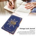 Diary With Combination Lock 100 Sheets A5 Size Travel Journal Notebook Blue. 