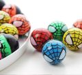 Bouncing Rubber Colorful Balls - Pack of 05 - Spiderman Ball. 