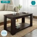 CT-011 - Sheesham Wood Dark Brown Polish Simple Design Center Coffee Table Living Room Furniture. 