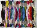 25 Oasis Skeins Viscose Metallic Solid Hand Embroidery Thread Basic Colours. 