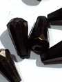 Black Drop Faceted Acrylic Beads - Pack of 40gms - Ideal for DIY Jewelry Making, Jewelry, and Dress Accessories.. 