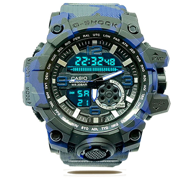 Commando Sports Watch for Men Stylish 20 Bar Water Resistant Watch with Dual Time Multifunctional Display High Quality Anti Magnetic Shock Absorbing Structure