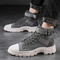 【ZOSR】Autumn New Martin Boots Fashion High Top Men Shoes Round Toe Lace-up Ankle Boots Casual Shoes for Men. 