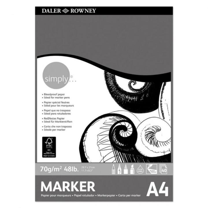 Simply Daler Rowney Marker Paper Pad A4