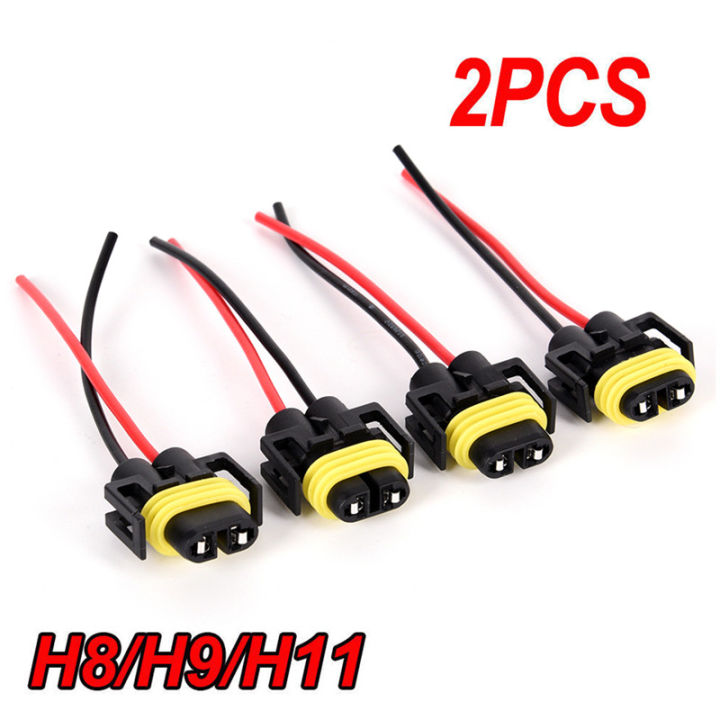 2pcs%20H11%20H8%20Headlight/Fog%20Lamp%20Female%20Adapter%20Harness%20Sockets%20Car%20Cable%20Plug%20-%20Image%202