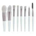8 Pcs Mini Travel Portable Soft Makeup Brushes Set – Lightweight & Compact Beauty Tool for Foundation, Eyeshadow, Blush & Contour – Ultra-Soft Bristles & Travel-Friendly Design. 