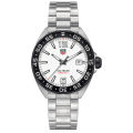 Tag Heuer Formula 1 Silver Stainless Steel White Dial Quartz Watch for Gents - WAZ1111BA0875. 