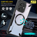 Nanu For Xiaomi Redmi 13C 5G 13R Poco M6 5G [Bull] Compatible with Magsafe Phone Case Shockproof Slim Soft Cover Transparent Back Protection Casing. 