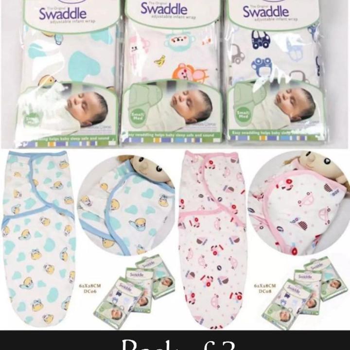 Baby Swaddle Comfort Adjustable Swaddle Infant Baby Wrap Pack of 3