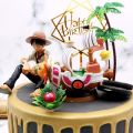 One Piece Monkey D Luffy Boat THOUSAND SUNNY Car Decoration Garage Kit Anime Model Cake Decor Staw Hat Crew Boat Gift. 