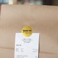 2 Roll 1 Inch Round Gold Foil Thank You For Your Purchase Stickers. 