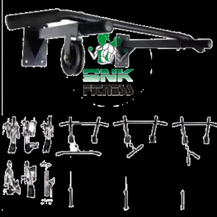5 in 1 Chin up Bar / Pull up Bar Fitness Accessory for Home Gym 5 in 1 Wall Mounted Dynamic Pull up and Chin up Bar Multi Fitness Accessory for Home Gym (Black)