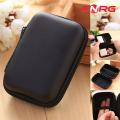ENRG Storage Hard Case Cover For Carrying Earphone Earbuds Handfree SD Card Fast Charging Cable Charger USB  Wireless Mic Keys Other Mini Accessories Shape Pouch Zipper Fabric Saftey Mini Box Zip Cute Beautiful Travel Stylish. 
