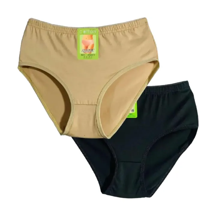 Pack%20of%202%20Soft%20Jersey%20Cotton%20Blended%20Stuff%20Underwear%20Panties%20for%20Girls%20&%20Women%20For%20Casual%20And%20Specific%20Periods%20Briefs%20For%20Women's%20In%20Black%20Skin%20Colors%20-%20Image%203