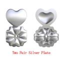 【BestGO】2 Pair Fashion Silver Earring Backs Support Hypoallergenic Earrings Lift Lifters Fits. 