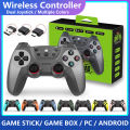 2.4g Wireless controller wireless gamepad for G11PRO RG35XX G10 M8 USB wireless game controller TV Computer Games PC joystick Dual 3D rocker. 