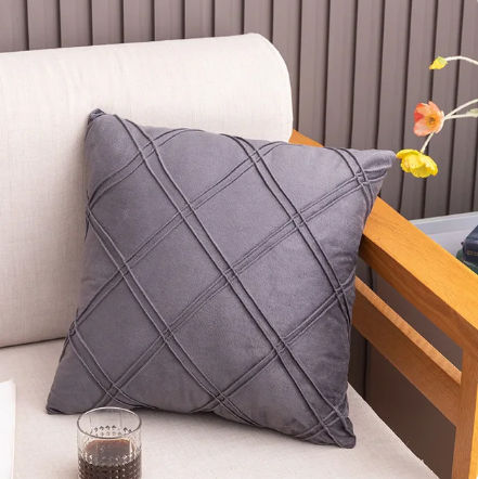 Double plate velvet cushion covers for home decore