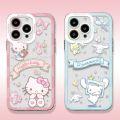 Sanrio Cinnamoroll Hellos Kitties Kuromi Phone Case For iPhone 15 14 13 12 Mini 11 Pro Max X XR XS Transparent Cover. 