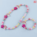 Kids children cartoon beads necklace jewelry girls gift. 