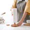 Wooden Kitchen Roll Holder Free Standing Paper Towel Holder Creative Tissue Holder For Bathroom And Kitchen. 
