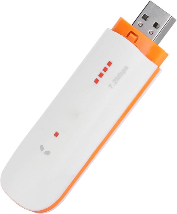 USB Dongle, 3G Network Card, White USB Stick Plug and Play 3g Umts: b1 with Indicator Light, Does Not Support WiFi, One-Click Connection and Up to 7.2Mbps A A56 DONGGLE