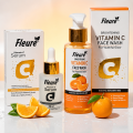 Fleure Vitamin C Glow Kit - Vitamin C Serum - Radiant Skin Duo - Cleanser - Youthful Glow Formula - Serum - Skin Brightening Essentials - Face Wash - For All Skin Types. 