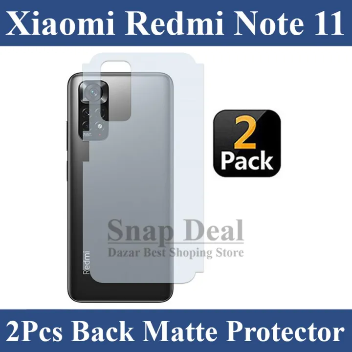 Xiaomi Redmi Note 11 Carbon Fiber Back Matte Skin - Pack of 2 | Daraz.pk