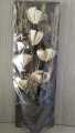 Wooden Wall Hanging with Flowers - Pure wood Beautiful Wall Decoration - Size 2 Feet - Classic Dry arrangement flowers with elegant and smart look beautify your homes with blossoms and garland leaves bloom gardening planting artistic modern & luxurious. 
