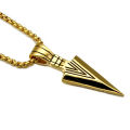 Necklace with Arrow Pendant Long Personal Security Self Defense Men Wome Stainless Steel Jewelry Chain Defence Tool s. 