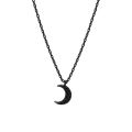 Kpop Jewelry Women Accessories Cute Moon Necklace Black Short Chain For Babygirl Choker. 