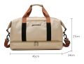 Travel Bag Waterproof Weekender Bags Oxford Cloth Luggages Handbag Shoulder Bag Traveling Bag Dry and Wet Separation Sport Bag Fitness Bag Gym Totes for Men Women. 