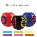 Little Magic Bean Toy, Rotating Speed Cube Beans Puzzle, Fidget Fingertip Gyro Spinning Tops Toy, Creative Decompression Toys, Puzzle Cubes Collection for Kids, Intellectual Game for Kids, Adult Stress Relief Game, Multicolor. 