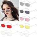 Slim Square Sunglasses for Girls Metal Frame Sunglasses For Women. 