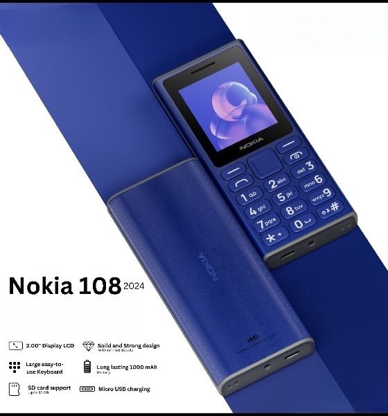 Nokia 108 (2024) - 2.00" Inch Display - Dual Sim - PTA Approved 1 Year Official Brand Warranty