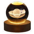 Unique 3D Crystal Ball Lamp with Galaxy and Planetary Projections | USB Night Light LED Crystal Ball Table Lamp | 3D Moon Planet Galaxy Decor for Home, Table Lamp, Party, Kids, Adults, Xmas Gift By Smart Shopping & Co. 