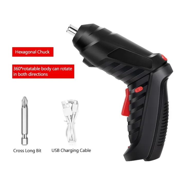 Enrax%20Cart%20Power%20Tools%203.6V%20Handheld%20Electric%20Screwdriver%20Portable%20Cordless%20Electric%20Drill%20USB%20Rechargeable%20-%20Image%203