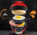 New Raf Electric Burgar Makers Sandwich Maker Machine 600w Imported Burgar Panini Maker Grilled Baking Toaster Bread Cheese Machine Tuna Melt Omelets Nonstick Surface Burger Press Flat Grill Cooking Stainless Steel Round Burger Machine for Breakfast Red. 