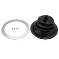 For Mr Gasket 1651 Shifter Boot Small Round Black Rubber 5.250 Inch Round Plate Gear Stick Shift Knob Cover Boot Gaiter. 