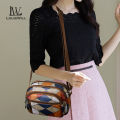 LouisWill Women's Bag Shoulder Bag Cross-body Messenger Bohemian Style Splicing Contrast Design Multi Layer Pocket Large Capacity Retro Printing Adjustable Shoulder Straps Zipper Inner Pocket. 