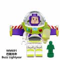 PinShang LEGOing Toy Story 4 Minifigure Buzz Lightyear Woody Jessie Alien Ducky Bo Peep Building Blocks. 
